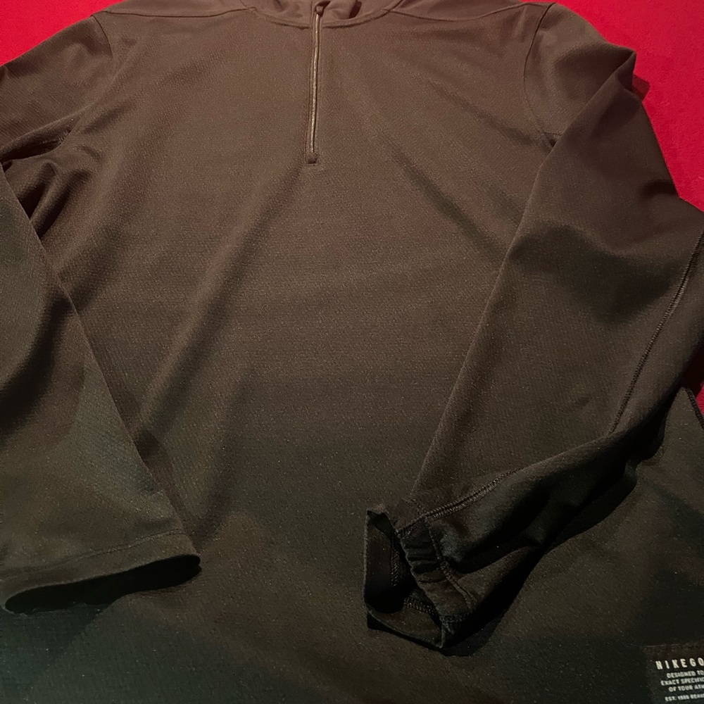Black Quarter-Zip Pullover